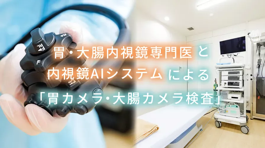 消化器内科専門医による「胃カメラ・大腸カメラ検査」