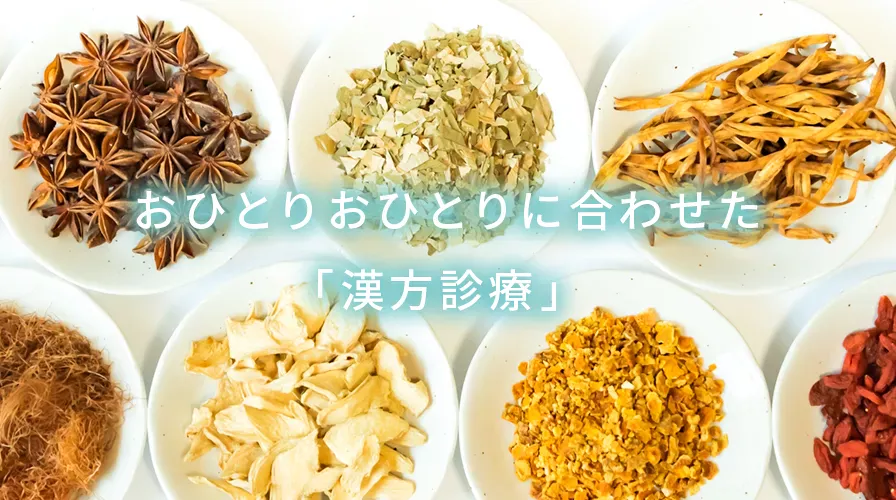 おひとりおひとりに合わせた「漢方診療」